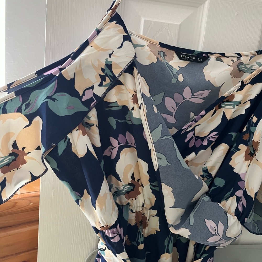 Faux wrap dress